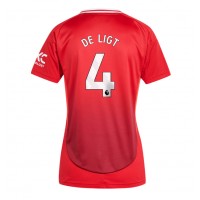 Manchester United Matthijs de Ligt #4 Domáci Ženy futbalový dres 2024-25 Krátky Rukáv